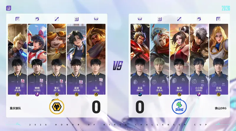 体育赛事-狼队 4-1 DRG：清清项羽力拔山兮状态回暖，狼队晋级四强